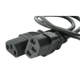 StarTech.com 6ft (2m) Computer Power Cord Y Splitter, NEMA 5-15P to 2x C13, 10A 125V, 18AWG, Black AC Power Splitter Cord, PC Power Supply Cable, Dual Monitor Power Cable - UL Listed