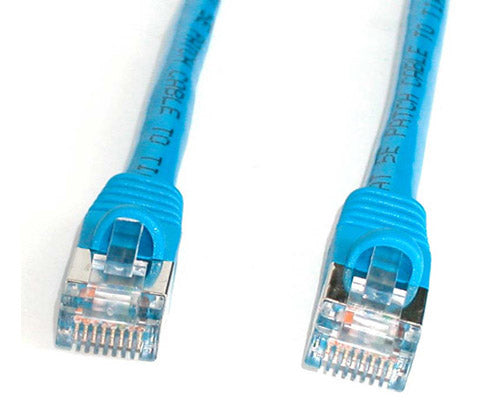 StarTech.com 10 ft Cat5e Blue Snagless Shielded RJ45 STP Cat 5e Patch Cable - 10ft Patch Cord