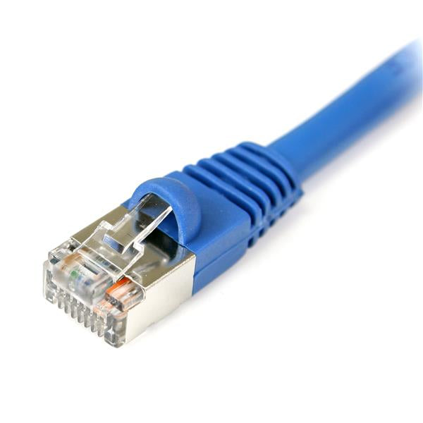 StarTech.com 3 ft Cat5e Blue Snagless Shielded RJ45 STP Cat 5e Patch Cable - 3ft Patch Cord