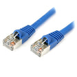 StarTech.com 15 ft Cat5e Blue Snagless Shielded RJ45 STP Cat 5e Patch Cable - 15ft Patch Cord