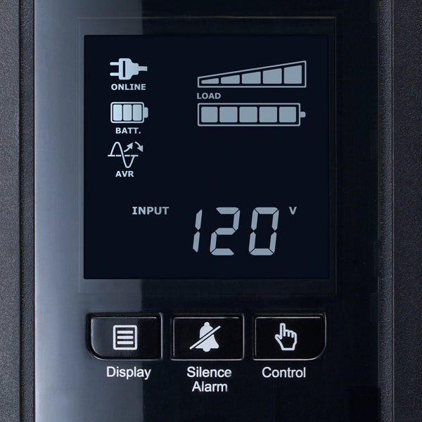 CyberPower CP1000PFCLCD uninterruptible power supply (UPS) Line-Interactive 1 kVA 600 W 10 AC outlet(s)