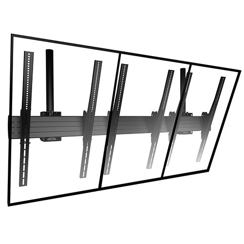Chief Fusion® Large Ceiling Mounted 3 x 1 Portrait Menu Board