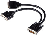 Matrox CAB-L60-2XDF video cable adapter 0.3 m 1x LFH60 2x DVI-I Black