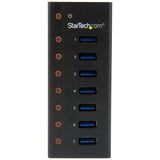StarTech.com 7-Port USB 3.0 Hub (5Gbps) - Desktop or Wall-Mountable Metal Enclosure