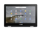 ASUS Chromebook Flip C214MA-Q1-CB laptop Intel® Celeron® N4000 29.5 cm (11.6") Touchscreen HD 4 GB 32 GB eMMC Wi-Fi 5 (802.11ac) ChromeOS Grey