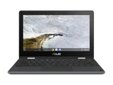 ASUS Chromebook Flip C214MA-Q1-CB laptop Intel® Celeron® N4000 29.5 cm (11.6") Touchscreen HD 4 GB 32 GB eMMC Wi-Fi 5 (802.11ac) ChromeOS Grey
