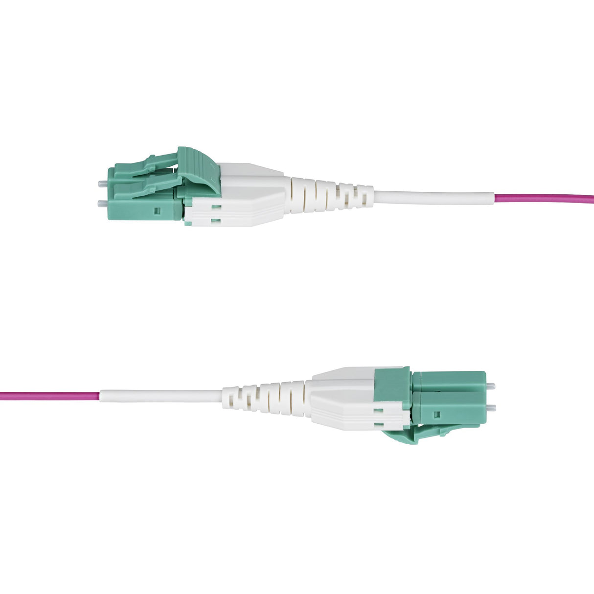 StarTech.com 7m (23ft) LC to LC (UPC) OM4 Multimode Fiber Optic Cable, Erika Violet, 50/125µm, 40G/100G, LOMMF/VCSEL, Uniboot Fiber Jumper Cord, OFNR Riser Rated