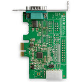 StarTech.com 1-port PCI Express RS232 Serial Adapter Card - PCIe RS232 Serial Host Controller Card - PCIe to Serial DB9 - 16950 UART - Low Profile Expansion Card - Windows & Linux - TAA