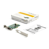 StarTech.com 1-port PCI Express RS232 Serial Adapter Card - PCIe RS232 Serial Host Controller Card - PCIe to Serial DB9 - 16950 UART - Low Profile Expansion Card - Windows & Linux - TAA
