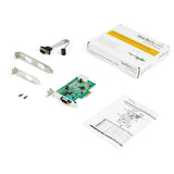 StarTech.com 2-port PCI Express RS232 Serial Adapter Card - PCIe RS232 Serial Host Controller Card - PCIe to Serial DB9 - 16950 UART - Low Profile Expansion Card - Windows & Linux - TAA