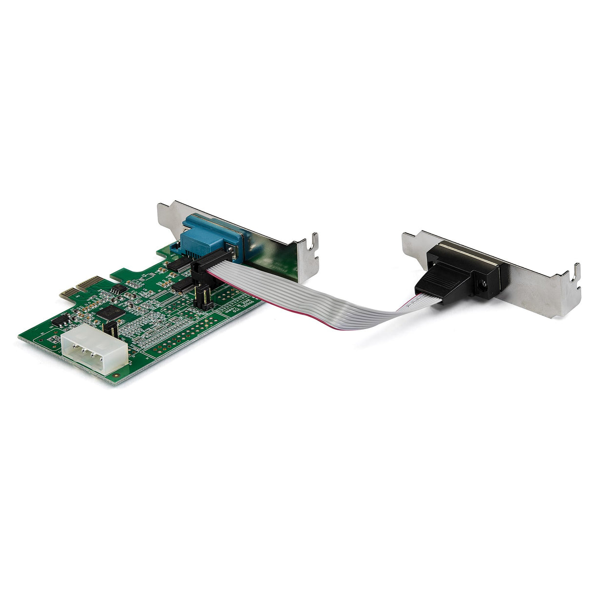 StarTech.com 2-port PCI Express RS232 Serial Adapter Card - PCIe RS232 Serial Host Controller Card - PCIe to Serial DB9 - 16950 UART - Low Profile Expansion Card - Windows & Linux - TAA