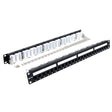 Wavenet Patch Panel C6A, 110-Type, 24 Port, 1U, T568A/B, W/Rear Cmgt Bar