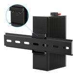 Intellinet Industrial Gigabit Media Converter 10/100/1000Base-TX to 1000Base-LX (SC) Single-mode, 20 km (12.4 mi.), IP40-rated Metal Housing, DIN-Rail Mount