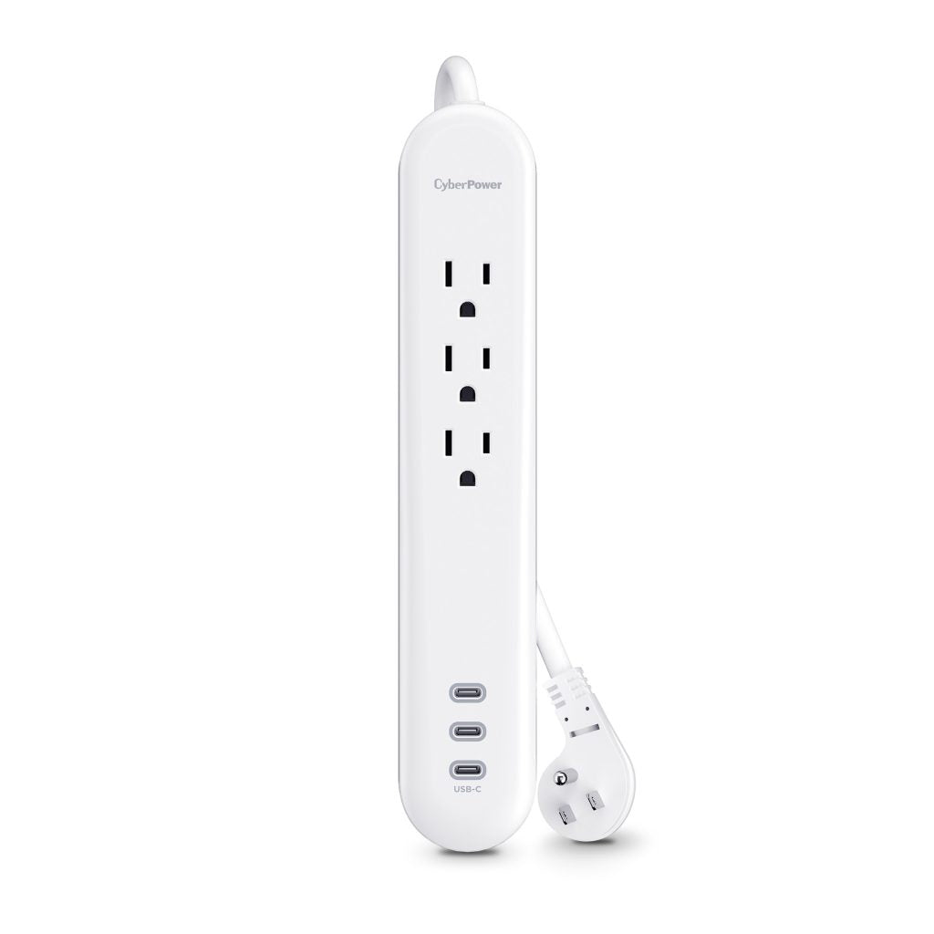 CyberPower P304UC3 surge protector White 3 AC outlet(s) 125 V 1.8 m