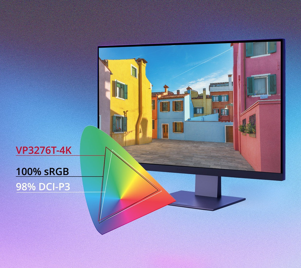Viewsonic VP Series VP3276T-4K computer monitor 81.3 cm (32") 3840 x 2160 pixels 4K Ultra HD LED Black