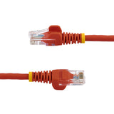 StarTech.com Cat5e Patch Cable with Snagless RJ45 Connectors - 10 ft, Red