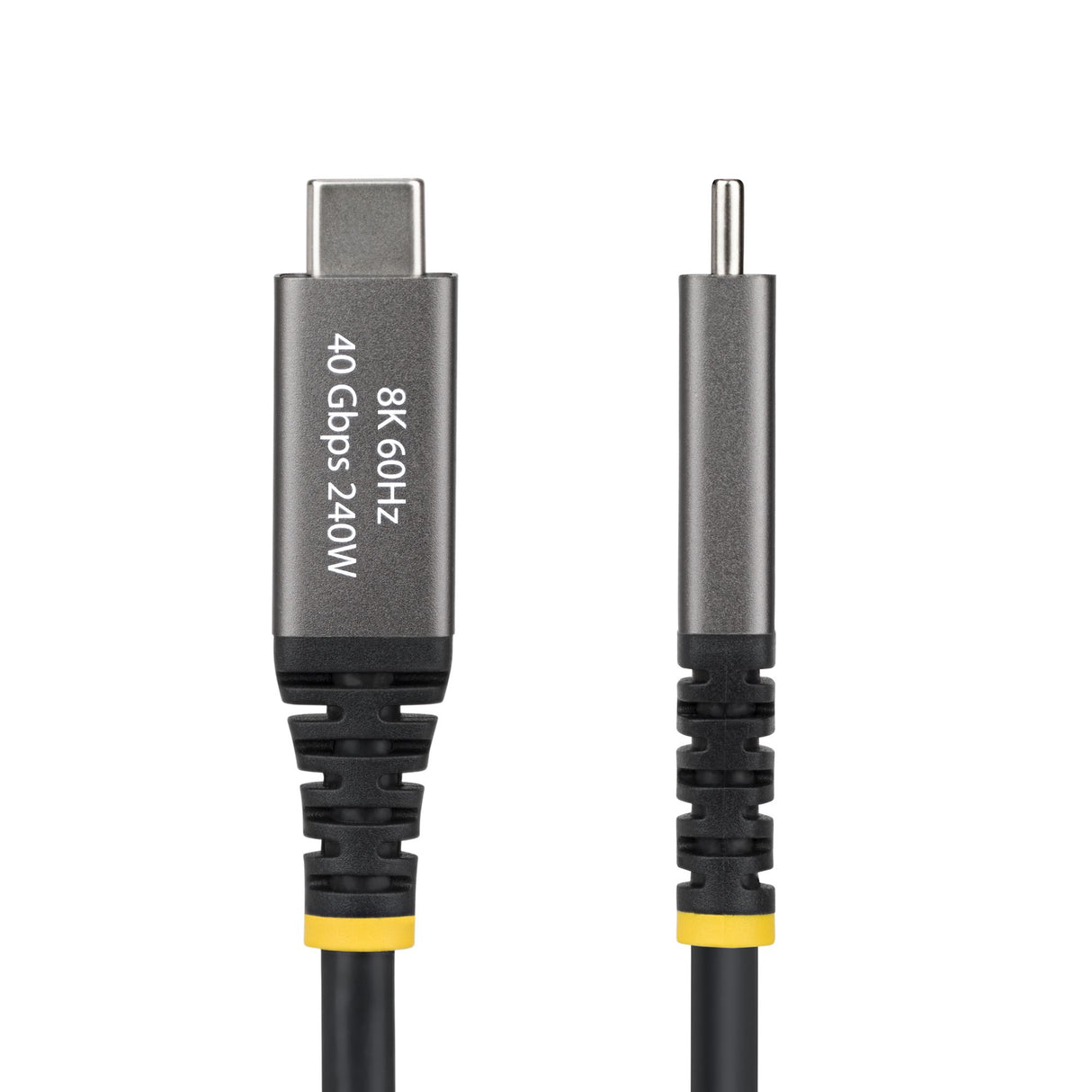 StarTech.com 6ft (1.8m) Active USB4 Cable, 40Gbps, 240W PD, 8K 60Hz/4K 240Hz DP2.1 DP40, TPE Jacket, Thunderbolt 4 Compatible USB-C Cable - Black USB-C Cord
