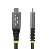 StarTech.com 6ft (1.8m) Active USB4 Cable, 40Gbps, 240W PD, 8K 60Hz/4K 240Hz DP2.1 DP40, TPE Jacket, Thunderbolt 4 Compatible USB-C Cable - Black USB-C Cord
