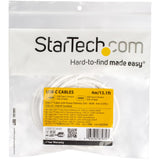 StarTech.com 13ft (4m) USB-C Fast Charging Cable, Charge & Sync, 100W (5A) PD, USB 2.0, USB-IF Certified - White USB C Charging Cord
