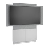Middle Atlantic ForumTM Floor-to-Wall Mounted 48" (2-Bay) Display Stand for (1) 56" to 65" Display, Dark Colorway