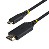 StarTech.com 6ft USB-C to HDMI Adapter Cable, Gripping HDMI Connector, 4K 60Hz, Thunderbolt Compatible, HDR, Uni-Directional Cord for MacBook, Dell, HP, Lenovo