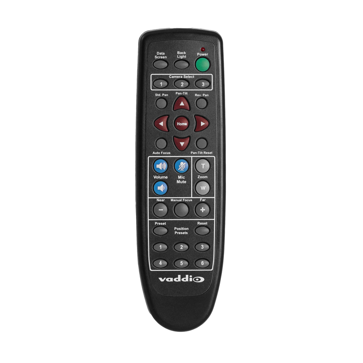 Vaddio IR Remote Commander with audio controls