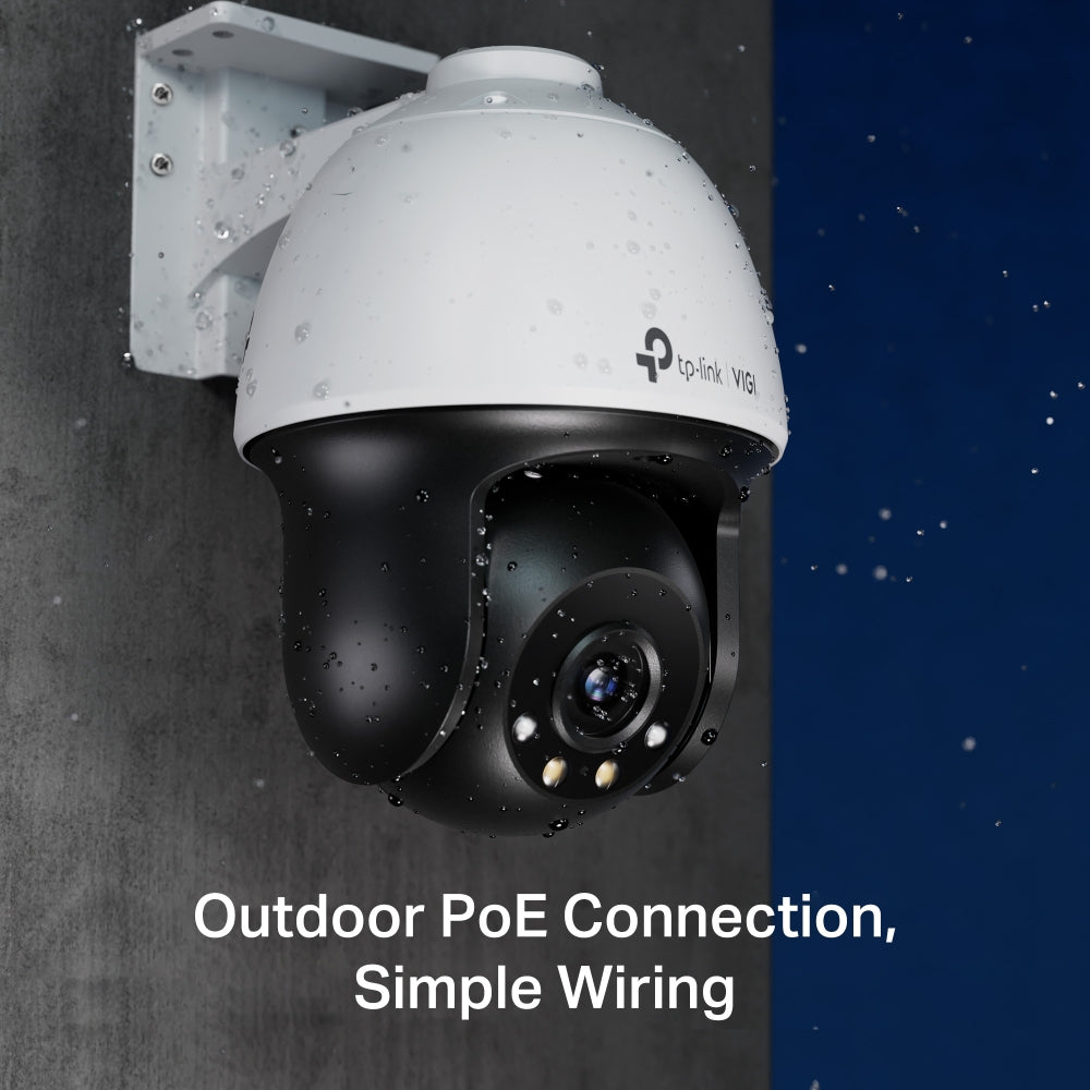 TP-Link VIGI 4MP Outdoor Full-Color Pan Tilt Network Camera