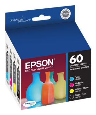 Epson C13T060120-BCS ink cartridge 4 pc(s) Original Standard Yield Black, Cyan, Magenta, Yellow