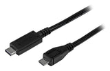 StarTech.com 3ft (1m) USB-C to Micro USB-B Cable, Data Cord, USB 2.0, USB C to Micro-B Data Transfer Cable