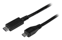 StarTech.com 3ft (1m) USB-C to Micro USB-B Cable, Data Cord, USB 2.0, USB C to Micro-B Data Transfer Cable