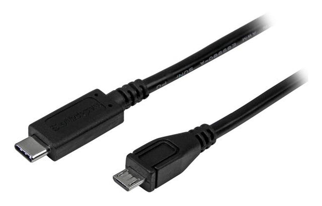 StarTech.com 3ft (1m) USB-C to Micro USB-B Cable, Data Cord, USB 2.0, USB C to Micro-B Data Transfer Cable
