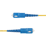 StarTech.com 15m (49.2ft) LC to SC (UPC) OS2 Single Mode Simplex Fiber Optic Cable, 9/125µm, 40G/100G, Bend Insensitive, Low Insertion Loss, LSZH Fiber Jumper Cord