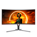 AOC G3 CU34G3S computer monitor 86.4 cm (34") 3440 x 1440 pixels Wide Quad HD LED Black, Red