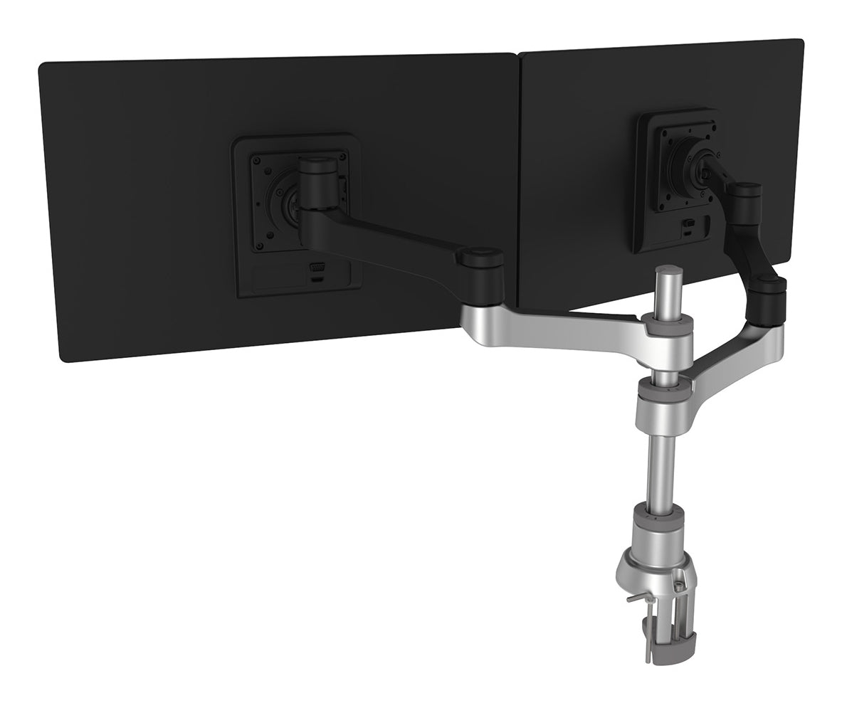 R-Go Tools Monitor arm R-Go Zepher Dual, for two monitors, fully adjustable, 0- 8 kg load capacity, 100% circular, black