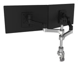 R-Go Tools Monitor arm R-Go Zepher Dual, for two monitors, fully adjustable, 0- 8 kg load capacity, 100% circular, black