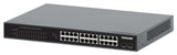 Intellinet 24-Port Gigabit Ethernet PoE+ Switch with 2 SFP Ports IEEE 802.3at/af (PoE+/PoE) Compliant, PoE Power Budget of 370 W, Two 1G SFP Open Slots, 19" Rackmount
