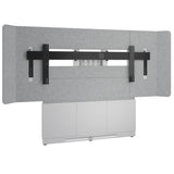 Middle Atlantic ForumTM Floor-to-Wall Mounted 66" (3 Bay) Display Stand for (1) 105" 21:9 Ultra-Wide Display, Light Colorway