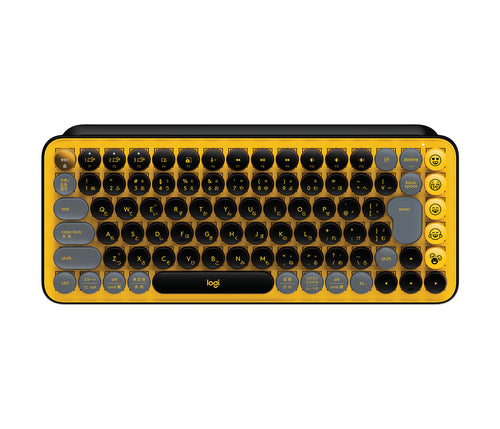Logitech 920-010707 keyboard Universal Bluetooth English Black, Grey, Yellow