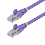 StarTech.com 10ft Purple CAT6a Ethernet Cable, Snagless RJ45, 10GbE, 100W PoE++, S/FTP, LSZH, 27AWG Pure Bare Copper Wire, 500MHz, Shielded Network Patch Cord w/Strain Reliefs, Individually Tested/ETL Verified