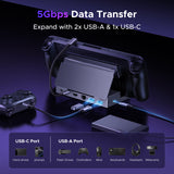 Ugreen CM800 6-IN-1 USB-C DOCKING STATION Grey