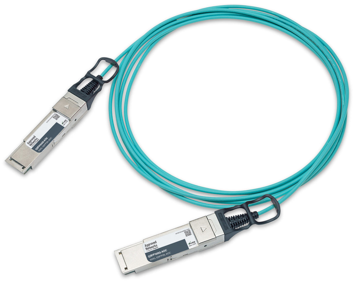 Legrand AOC-Q-Q-100G-15M-A InfiniBand/fibre optic cable QSFP28 Aqua colour