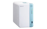 QNAP TS-251D NAS Tower Intel® Celeron® J4005 2 GB DDR4 0 TB QNAP Turbo System Blue, White