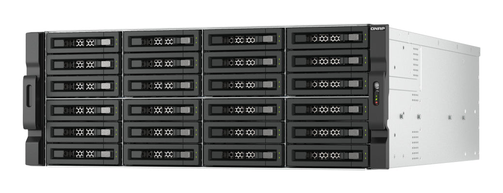 QNAP TL-R2400PES-RP storage drive enclosure HDD/SSD enclosure Black, Grey 2.5/3.5"
