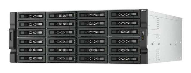 QNAP TL-R2400PES-RP storage drive enclosure HDD/SSD enclosure Black, Grey 2.5/3.5"