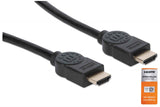 Manhattan HDMI 4K@60Hz Cable with Ethernet, 1.8m, Certified, Suitable for ALL 4K & 1080p/HD uses - when upgrading now or have it ready for when you need it, Male to Male, Black, Ultra HD 4k x 2k, Lifetime Warranty, Premium High Speed, Similar to...