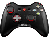 MSI FORCE GC30 Wireless Pro Gaming Controller PC and Android 'PC and Android ready, Upto 8 hours battery usage, adjustable D-Pad cover, Dual vibration motors, Ergonomic design'