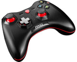 MSI FORCE GC30 Wireless Pro Gaming Controller PC and Android 'PC and Android ready, Upto 8 hours battery usage, adjustable D-Pad cover, Dual vibration motors, Ergonomic design'