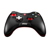 MSI FORCE GC30 Wireless Pro Gaming Controller PC and Android 'PC and Android ready, Upto 8 hours battery usage, adjustable D-Pad cover, Dual vibration motors, Ergonomic design'