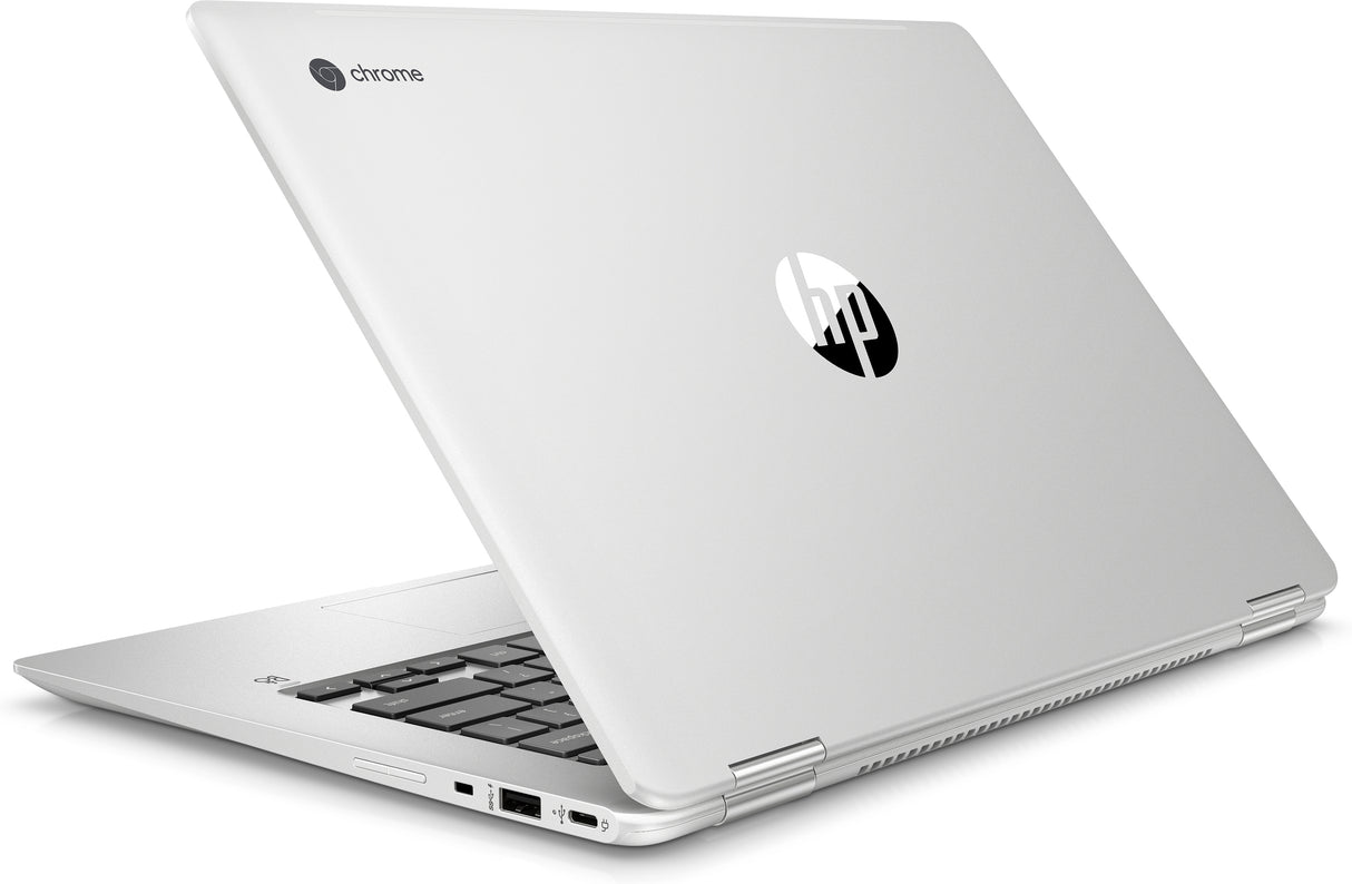 HP Chromebook x360 14 G1 Intel® Core™ i5 i5-8350U 35.6 cm (14") Touchscreen Full HD 8 GB DDR4-SDRAM 64 GB eMMC Wi-Fi 5 (802.11ac) ChromeOS Silver