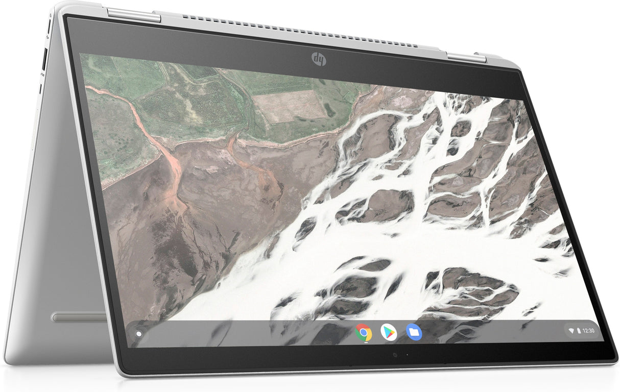 HP Chromebook x360 14 G1 Intel® Core™ i5 i5-8350U 35.6 cm (14") Touchscreen Full HD 8 GB DDR4-SDRAM 64 GB eMMC Wi-Fi 5 (802.11ac) ChromeOS Silver